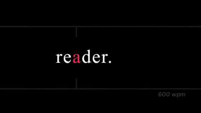 This speed reading training starts at 300wpm and end at 900wpm