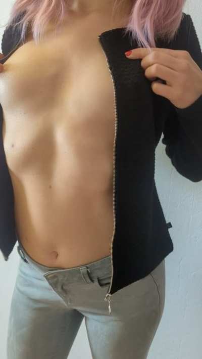 Flashing My Tiny Tits And Stiff Nipps