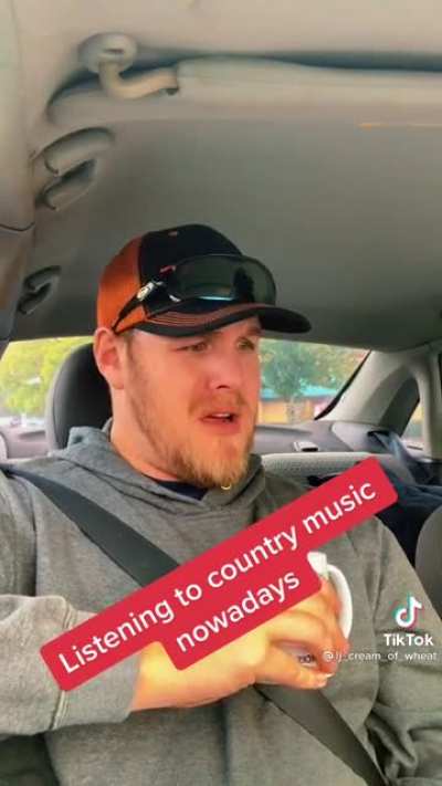 Listening to country music these days…