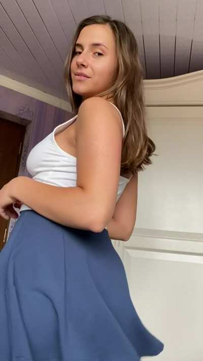 Let me lift my skirt for you