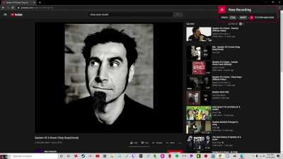 My power went out while i was watching this and for some reason i was recording,and that made serj mad