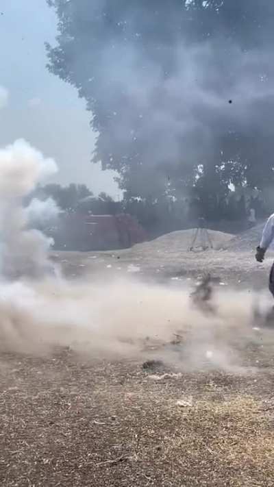 San Juan de la Vega hosts a yearly exploding sledgehammer festival in February as a tribute to 