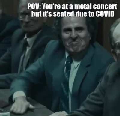 Seated concerts suck, but it does have a certain hilarity to it.