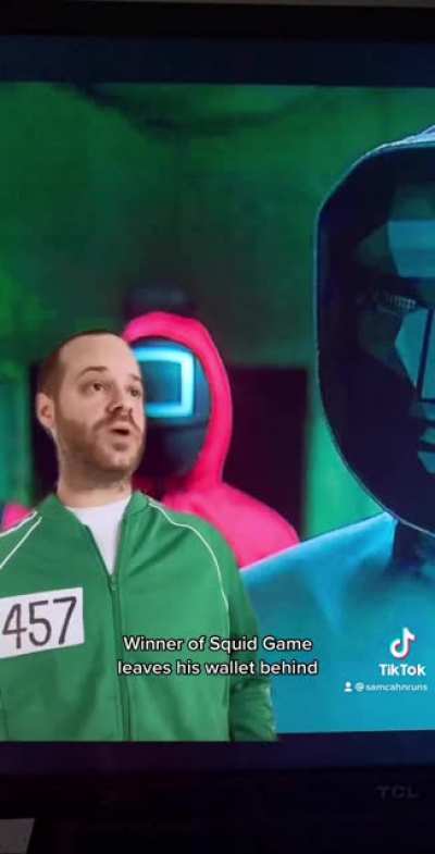 Squid Game winner loses his wallet (spoilers kind of)