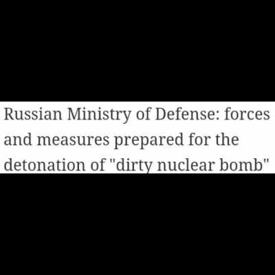 Nuclear war is in a week