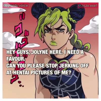 People actually look at jotaro x Jolyne rule 34s. Good Grief 🤦🏻‍♂️