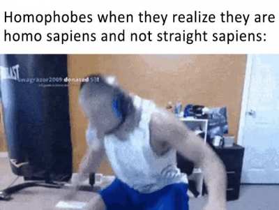 But they call themselves homophobes...