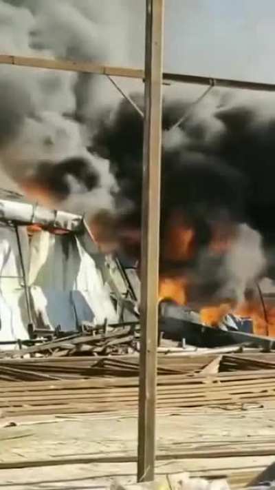 Covid isolation camp set on fire in Lanzhou China