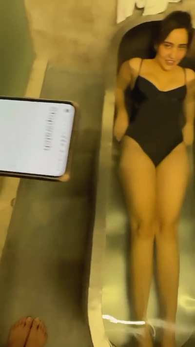 Neha Sharma Cold Bath