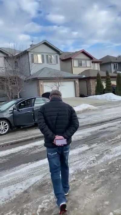Crazy guy brings a megaphone to “shame me” in front of my neighbours 🤦‍♂️🤣. I’ve had numerous run-ins with him over the past 3 years and he’s 100% convinced I’m somebody that has wronged him in the past. Spoiler alert!I’ve NEVER seen this person before!