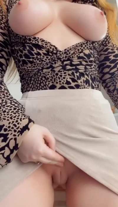 Low cut tops make revealing my perky naturals so easy! [OC]