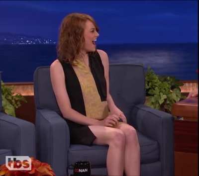trying not to show too much, talk show.
