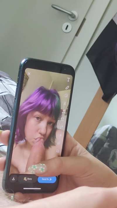 caught her in the act