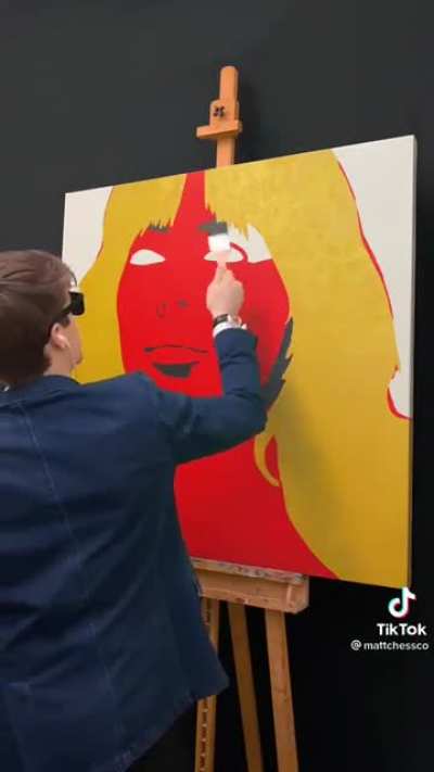 This guy’s edit of him painting in sync with the music is jaw dropping