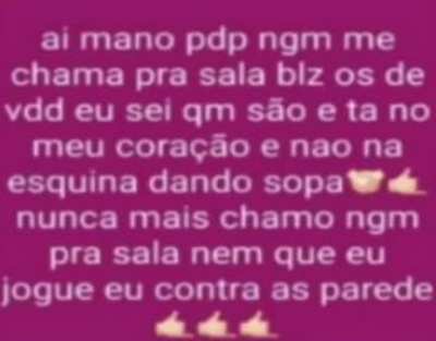 Kkkkkk n sei pq ri disso