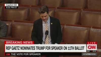 Democratic Representatives Heckle Matt Gaetz While He Nominates Trump for Speaker of the House: ‘He Tried to Overthrow Our Government!’