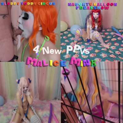 4 NEW VIDEOS RELEASED!! 🤡💦💞AL<wbr>L MY SITES 💞💌 Cum show your support for this naughty clown slut! 😋✨
