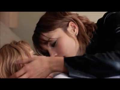 Amy Adams nipples get stiff during the scene as shes kissed all over by Lauren German