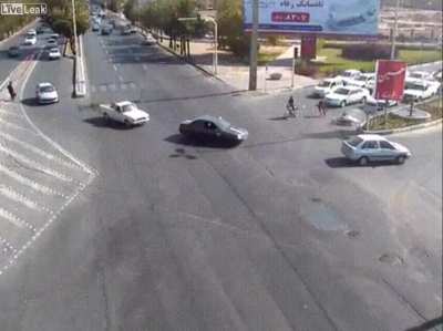 Biker Gets Hit, He Walks It Off