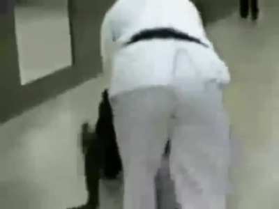 Self taught guy challenges a black belt