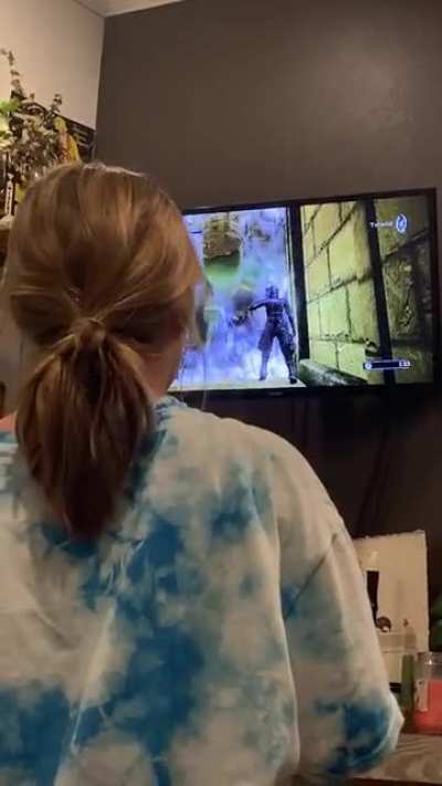 We let her choose whatever game she wanted. She chose Demon Souls...