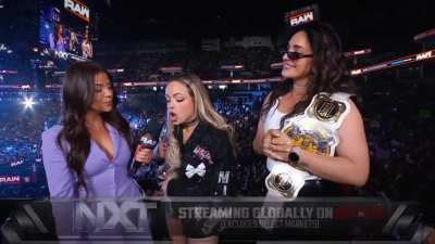 Liv & Raquel are interviewed & asked about their thoughts on their potential WrestleMania opponents! (RAW - 4/7/25)