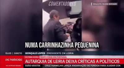 Palavras do Presidente da Câmara Municipal de Leiria sobre o esforço hercúleo na “ajuda” ao povo leiriense por parte do candidato presidencial. Não é meme.