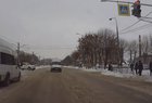 Van driving the wrong way