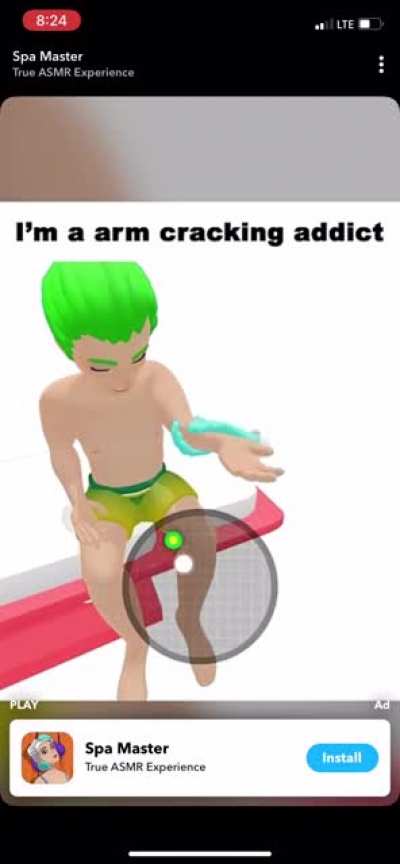 this weird ad i saw on snapchat