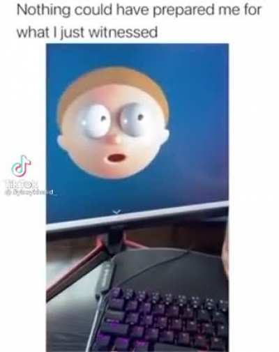 Morty is hungry.