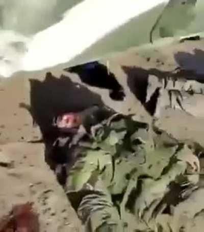 Dead Russian soldiers near Oleshki & Kherson region of Ukraine