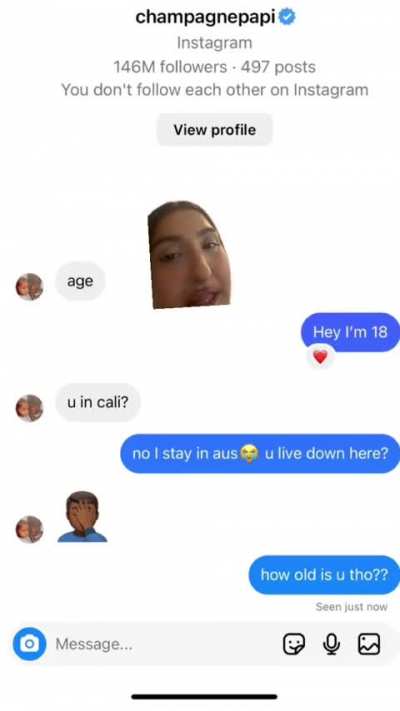 Drake has to Stop Dming Females