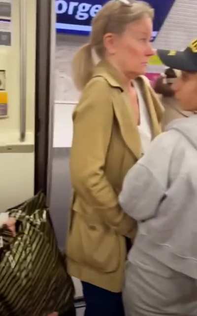 Guy stops woman from pickpocketing. 