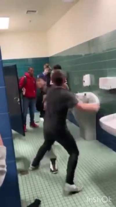 Fun fact: I accidentally hit my head on the wall too when I slammed him, me and him both had a concussion after that