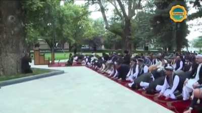Taliban firing missiles at the Afghan presidential palace in Kabul during Eid prayers - July 20th, 2021