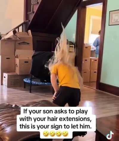 No hair extensions were harmed in the making of this film.