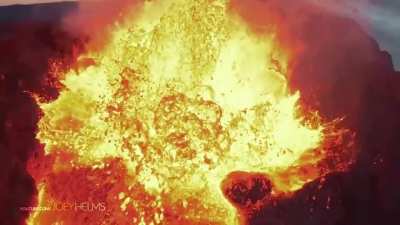 Epic Video Footage Of Drone Crashing Into Spewing Volcano In Iceland
