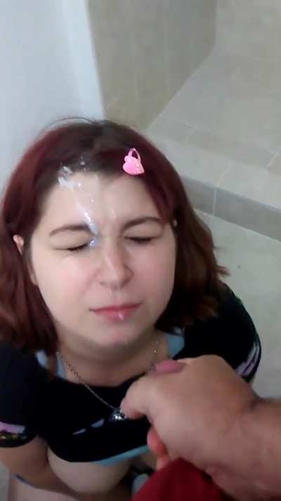 Cute redhead gets her reward