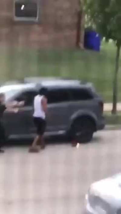 These cops have numbers, strength, tasers, yet for shits and giggles, let this man stand up and walk to his car guns drawn, so they may fire 7 bullets into him as he is looking away. They were not trying to arrest this man. They were looking for an opport