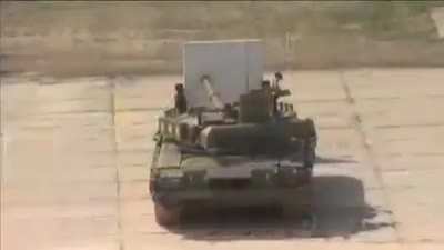 Here is a tank drawing a tank