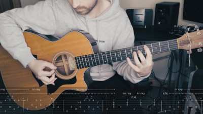 Wonderful Tonight - Full Fingerstyle Lesson - On Screen Tabs (DADGAD TUNING)