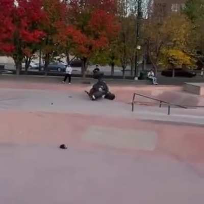 Taking the trike out to the skate park