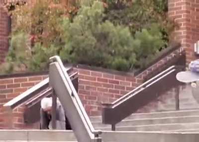 Old lady hates skaters.