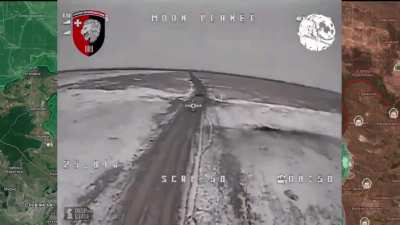The Ukrainian 63rd brigade hit a Russian BMP with many Russian soldiers sitting on top of the vehicle 