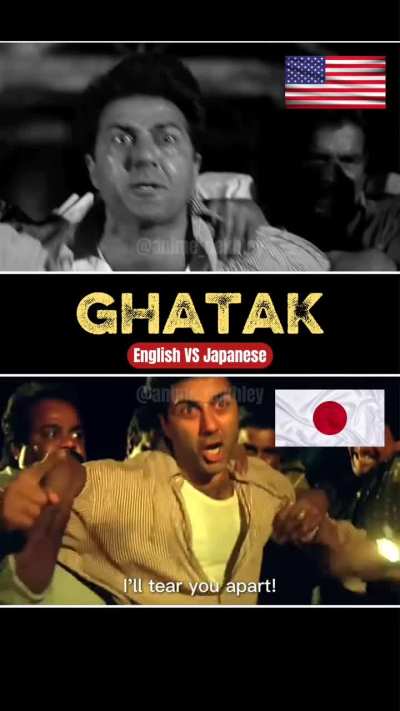 Ghatak Lethal English vs Japanese dubbed