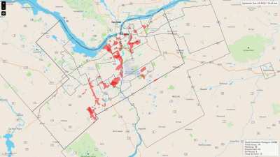 Time-lapse of today's outages