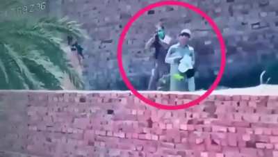 Pakistani Taliban (TTP) militants using a civilian as a literal human shield during a clash with Pakistani security forces in the province of Khyber Pakhtunkhwa in Pakistan, November 2024.