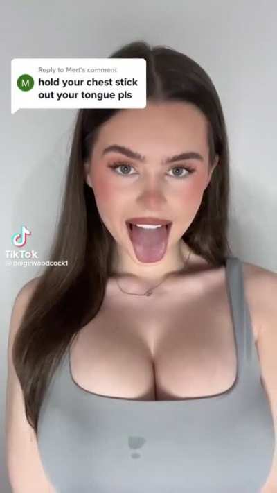 Tongue out