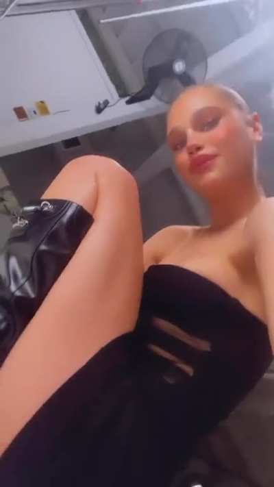 She wasn't wearing panties in this