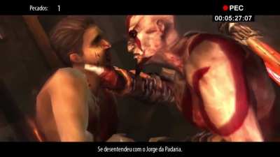Porra kratos.. voce precisa disso?.. (quem quiser saber o video inteiro é só olhar os comentarios)